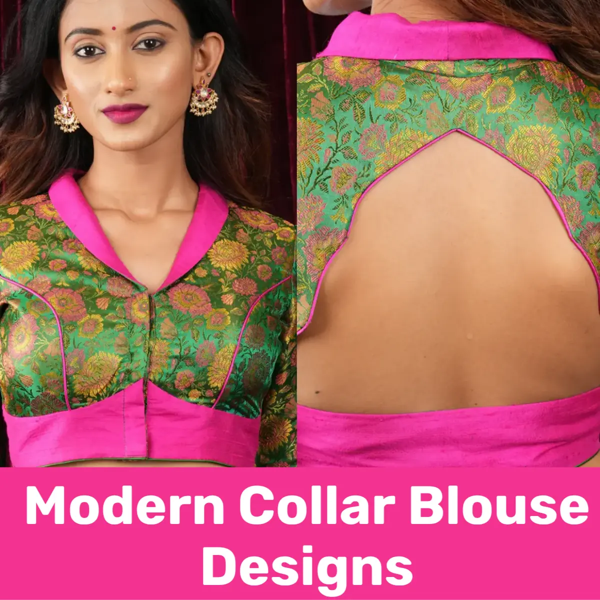 Modern Collar Blouse Designs
