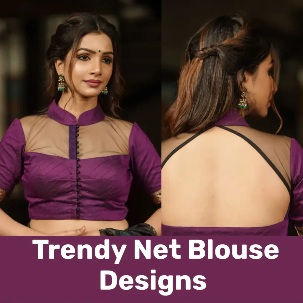 Trendy Net Blouse designs