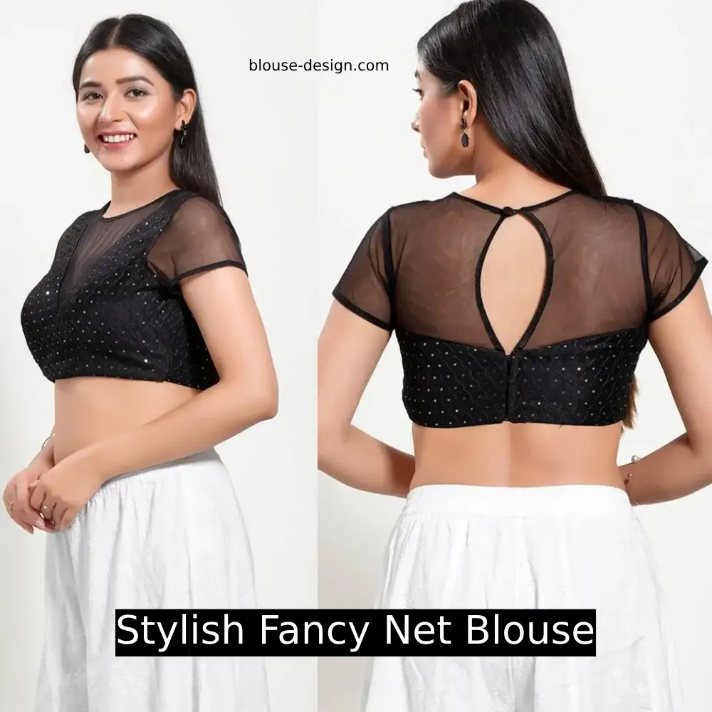 24+ Latest Stylish Fancy Net Blouse Design for Sarees and Lehengas – 2025