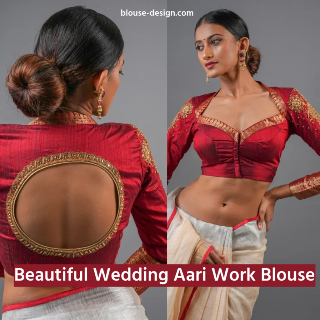 Beautiful Wedding Aari Work Blouse