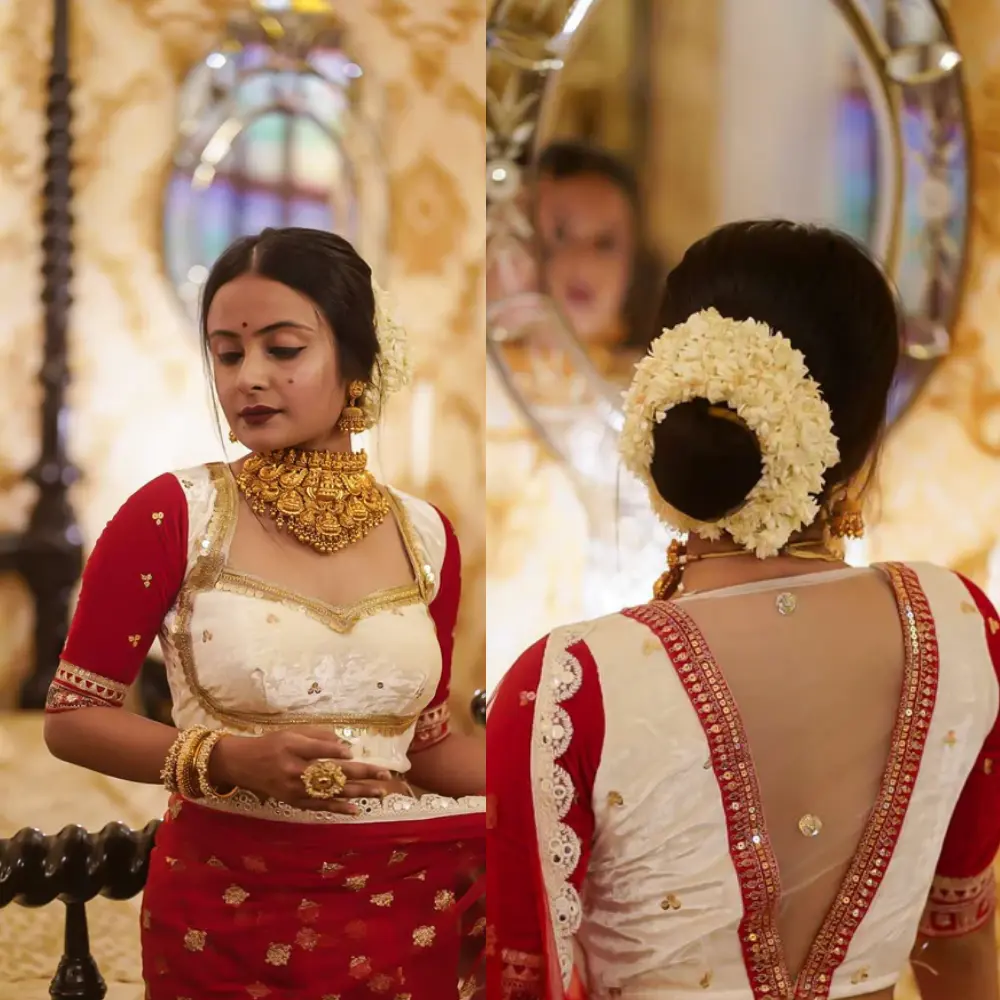 Durgavati Royal Velvet Designer Bridal Blouse