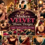 Modern Velvet Blouse Designs