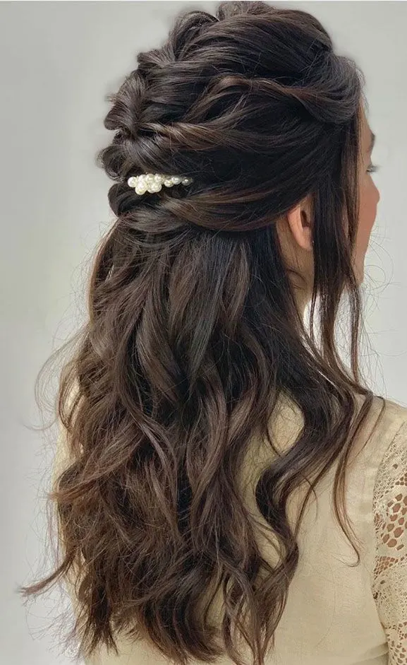 Half-Up Half-Down Curls