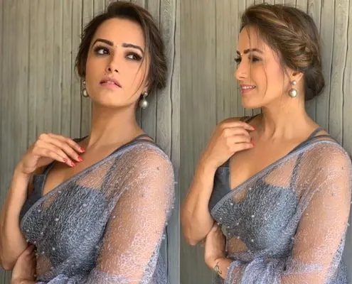 Side-Parted Low Chignon