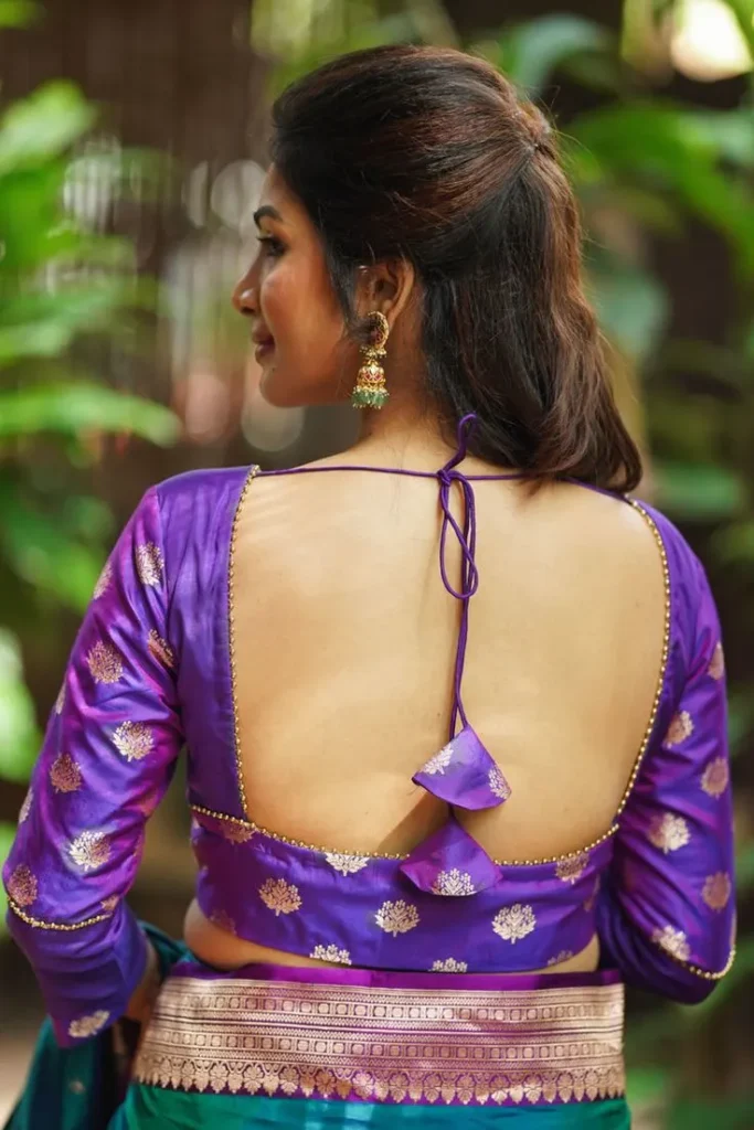 Square Neck Back Blouse