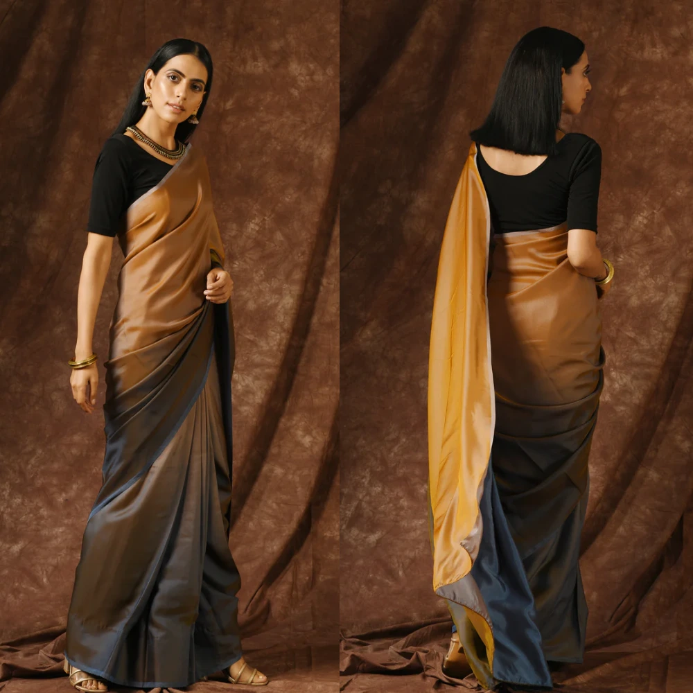 Black Cotton Spandex Short Sleeve Stretchable Blouse