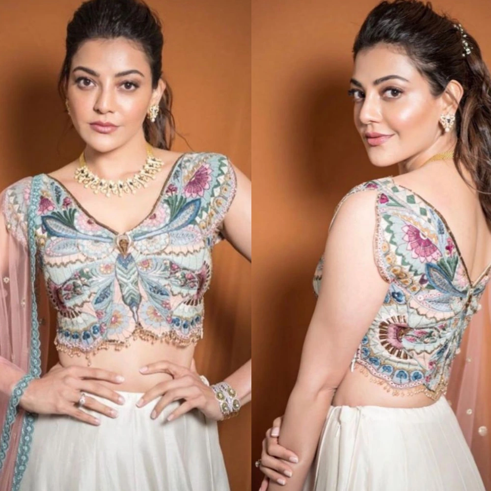 Luxury Butterfly Embroidered Designer Bridal Blouse
