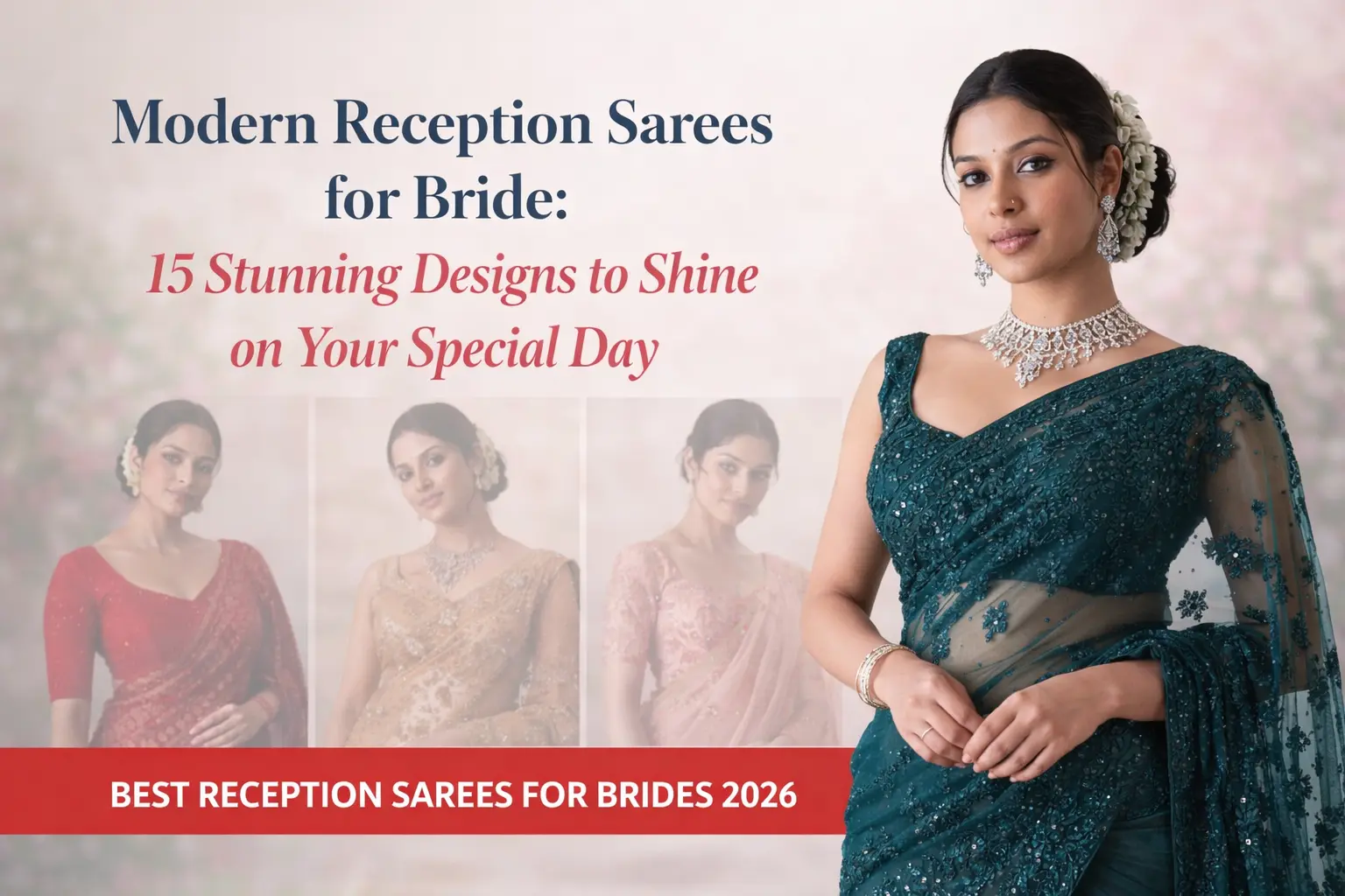 Modern Reception Sarees for Bride: 15 Stunning Designs to Shine on Your Special Day