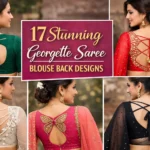 Georgette Saree Blouse Back Designs