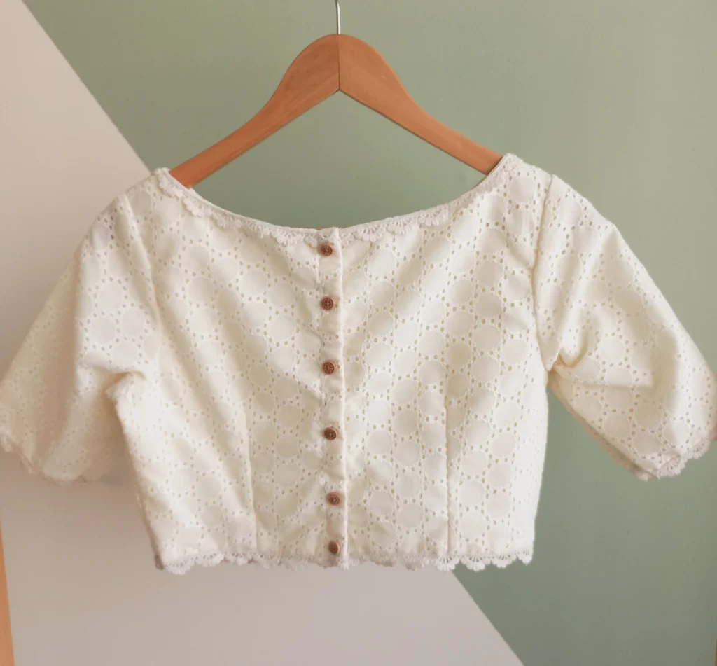 Boat Neck Hakoba Blouse