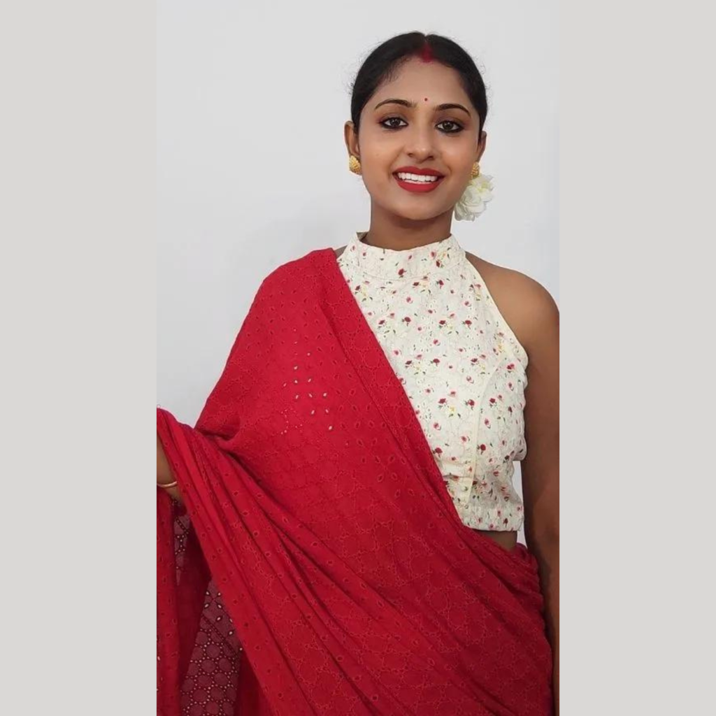  High Neck Hakoba Blouse