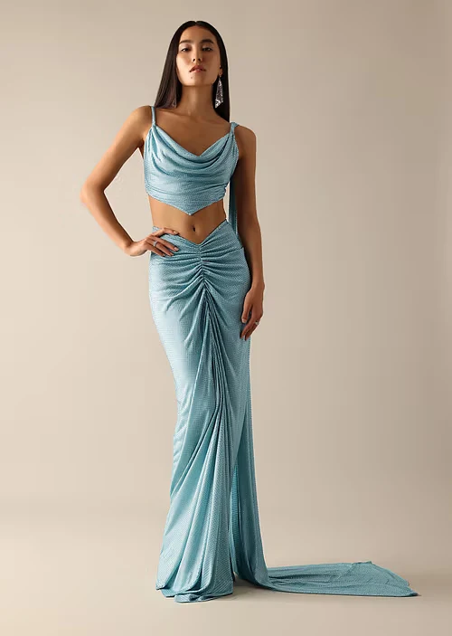 Cowl Neck Drape Blouse