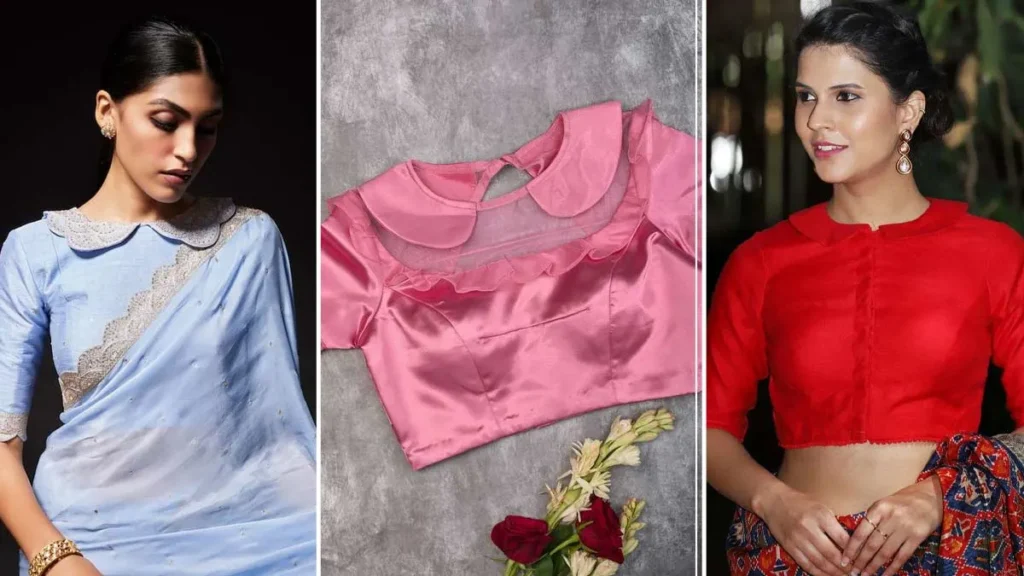 Peter Pan Collar with Button Back