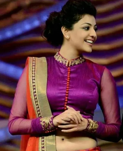 High Neck with Button Work