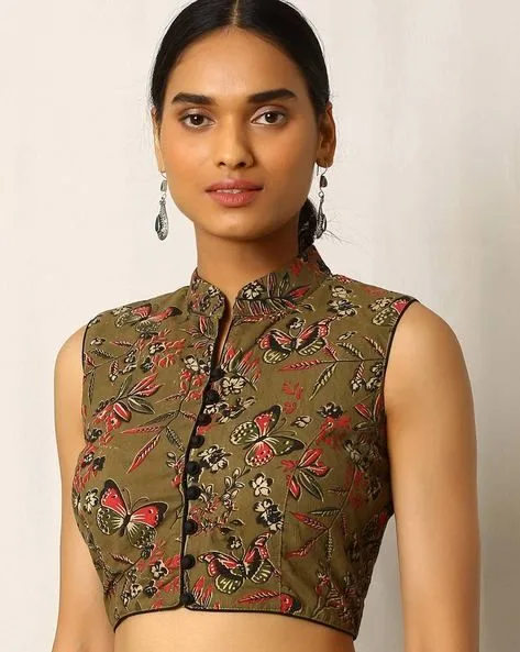 Deep Olive High-Neck Top