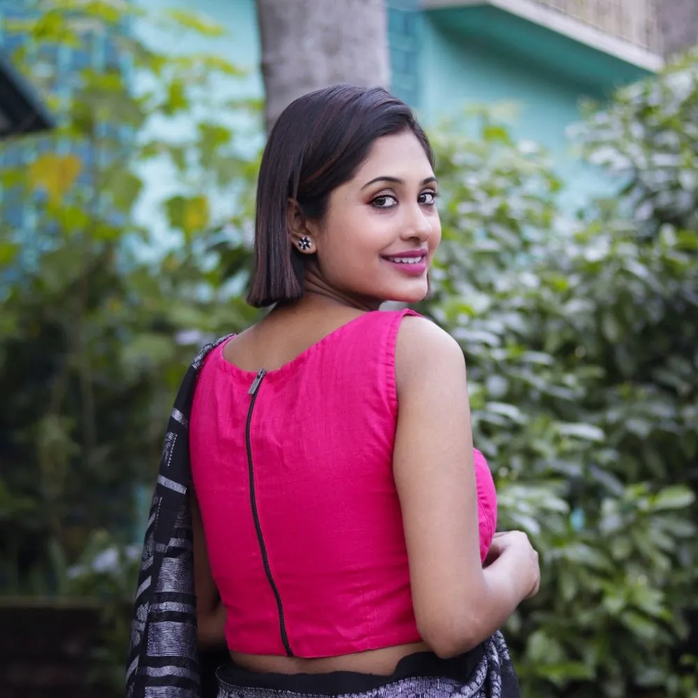 Zipper Back Blouse Design