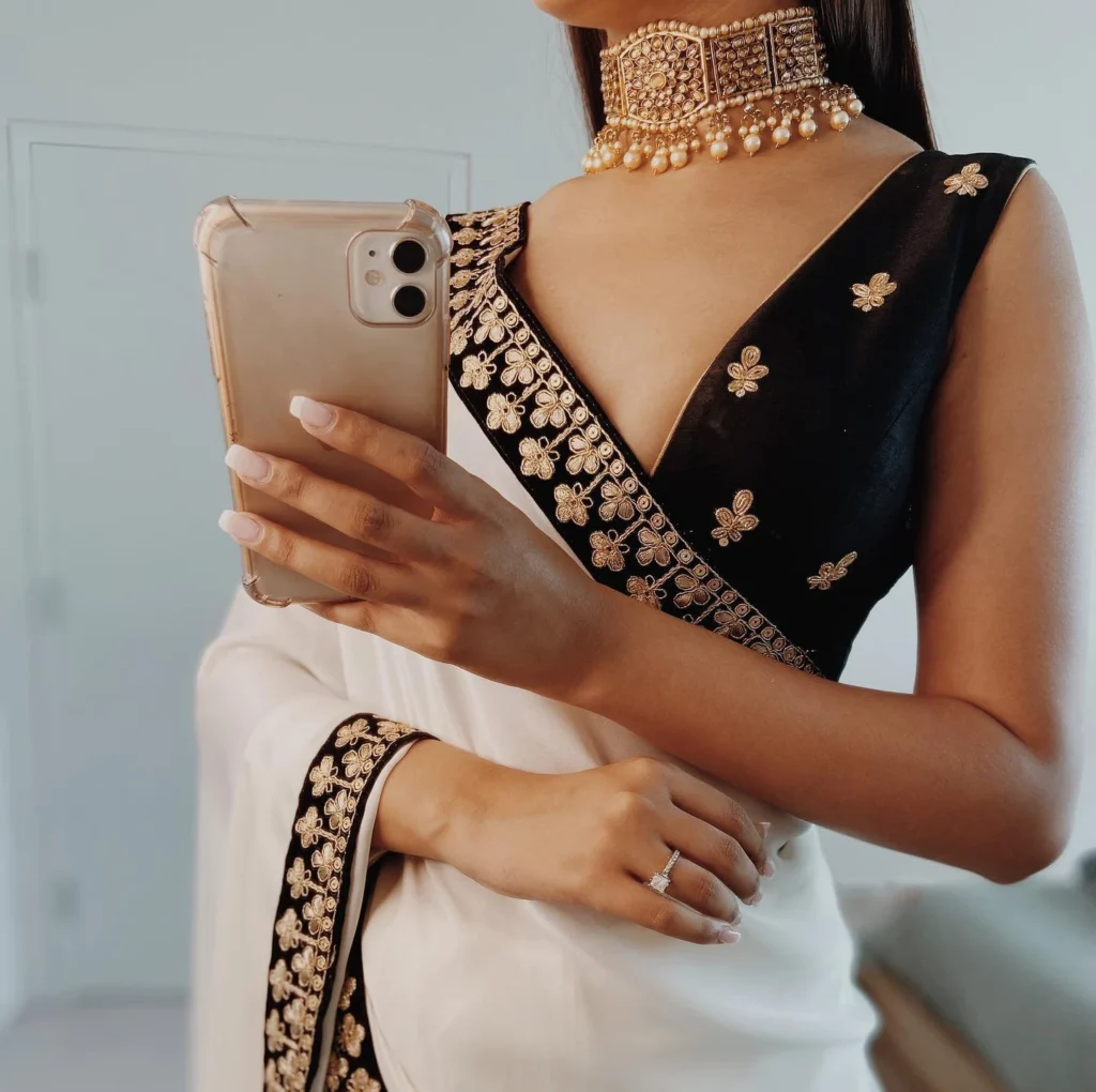 Black and White Blouses