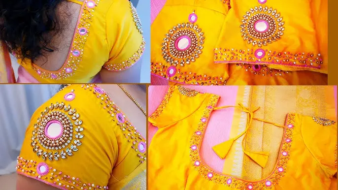 Mirror Work Butta Blouse