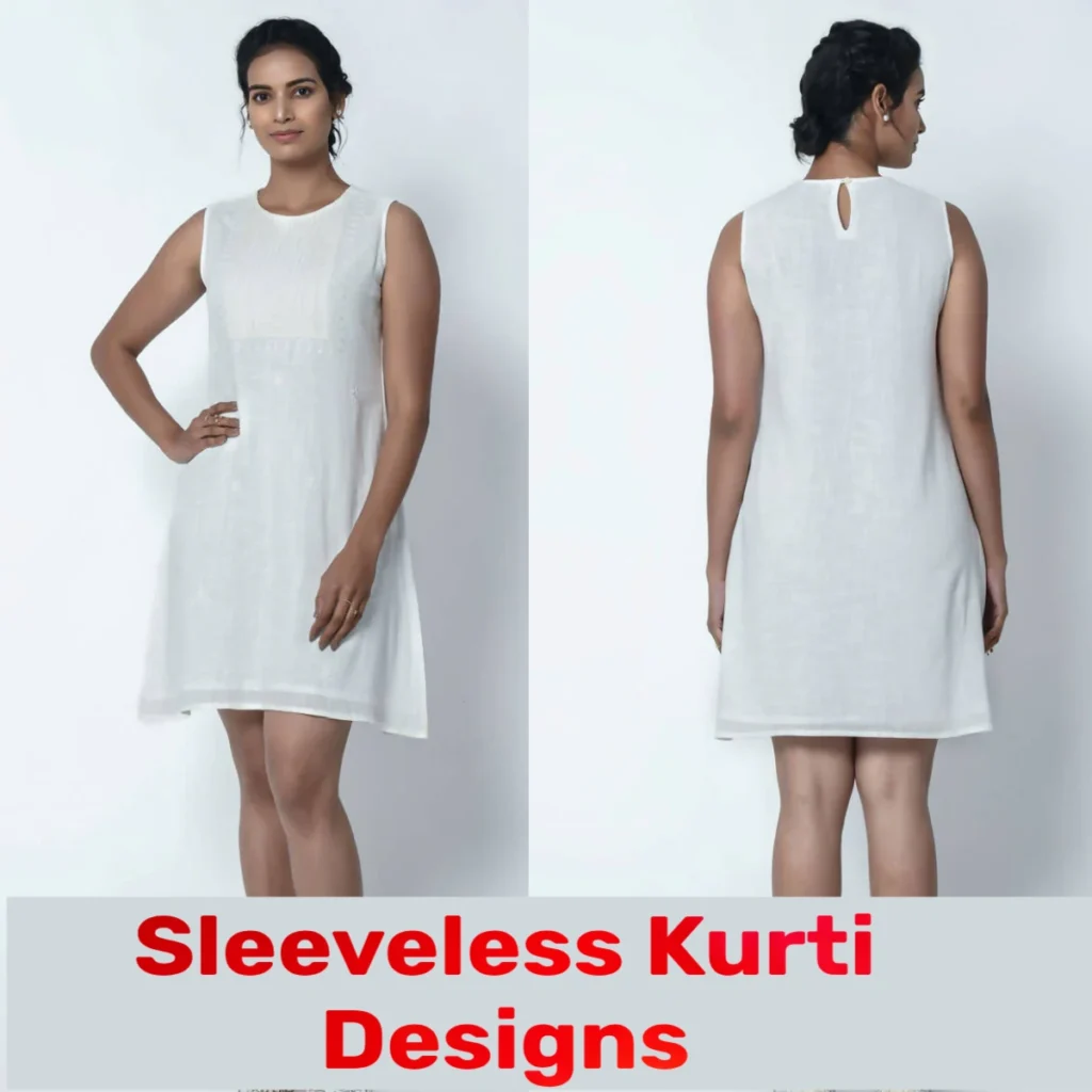 Sleeveless Kurti Designs