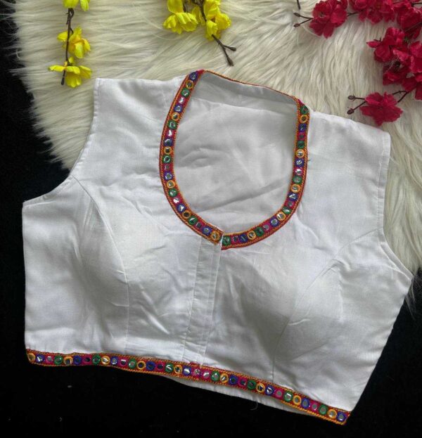 Pure Rayon Kutch Work Navratri Readymade Blouse - Image 10