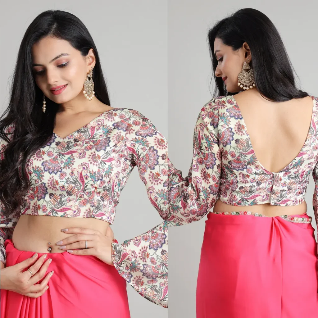 Printed Bell Sleeve - full sleeve blouse