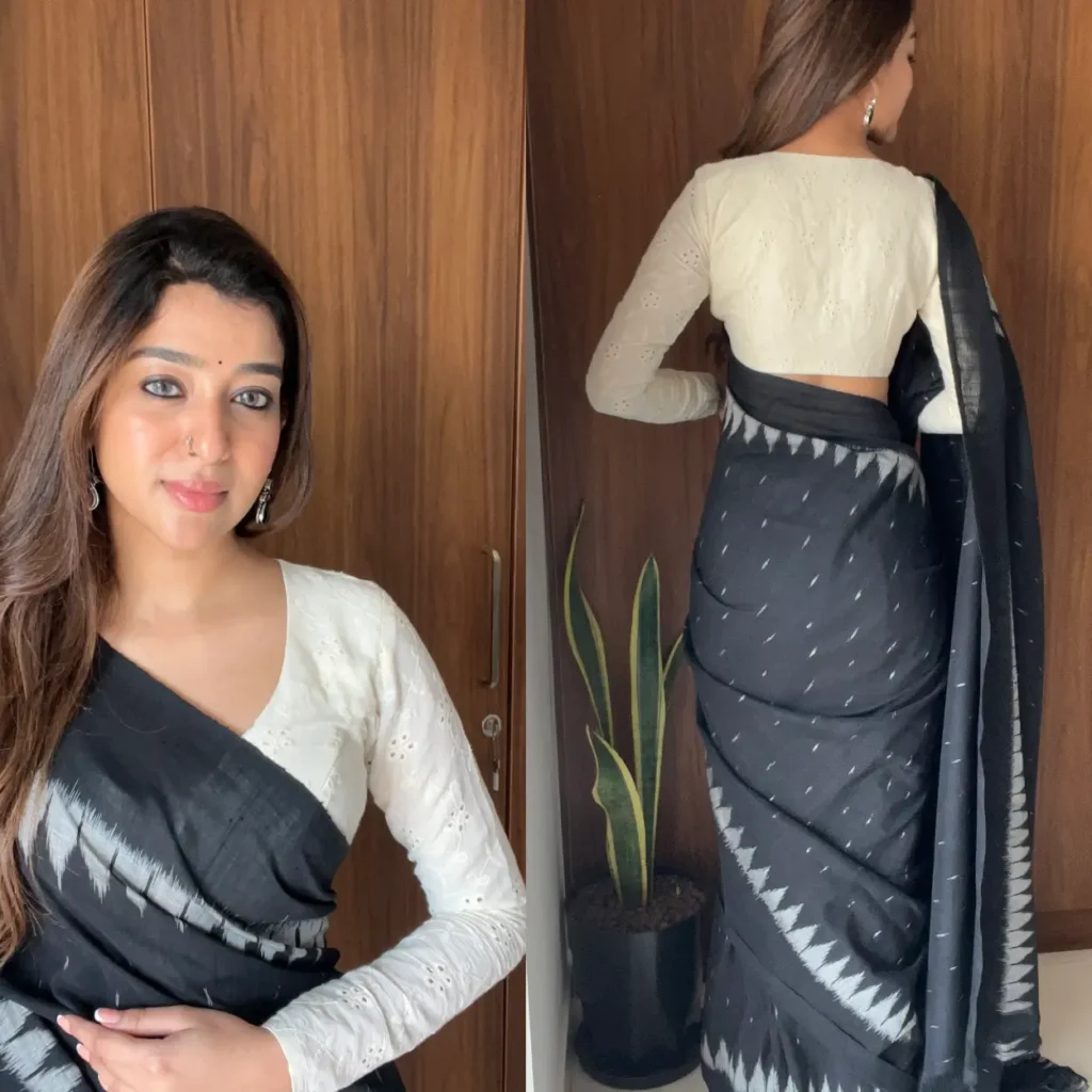 Half White Hakoba blouse