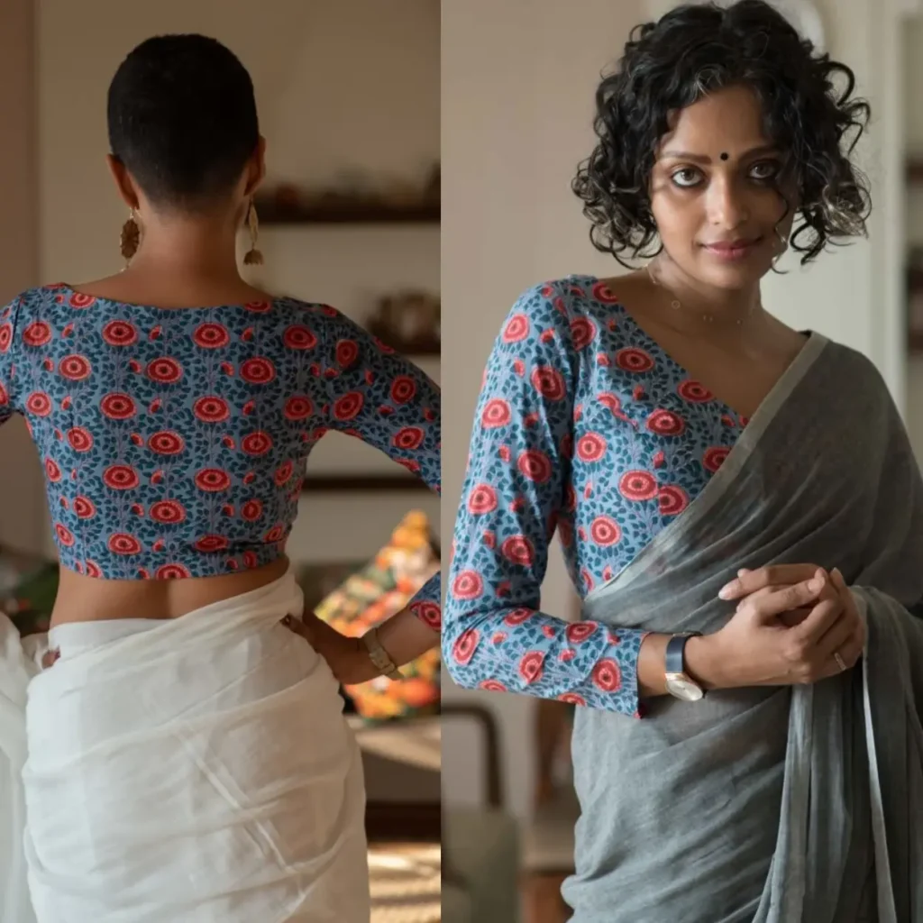 Wild Iris Cotton full sleeve blouse