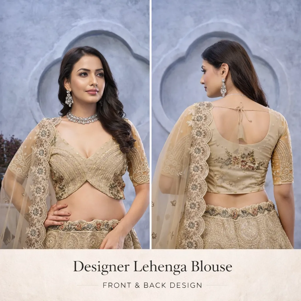 Golden Lehenga Blouse