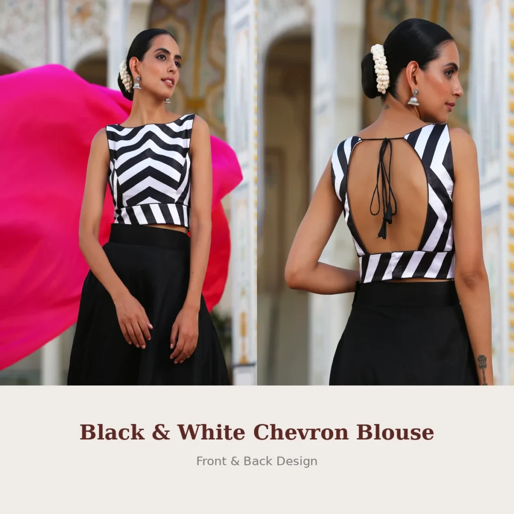Black & White Chevron Blouse