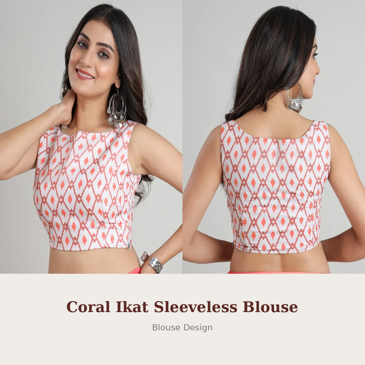 White Sleeveless Blouse Designs