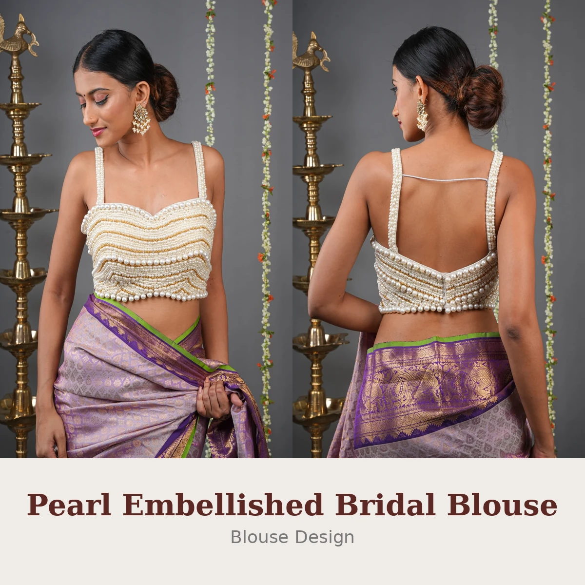 Pearl Embellished Bridal Blouse