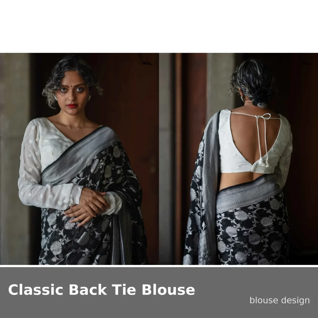 Classic Back Tie Blouse
