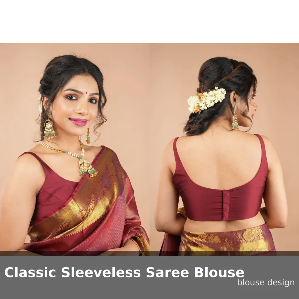 Classic Sleeveless Saree Blouse