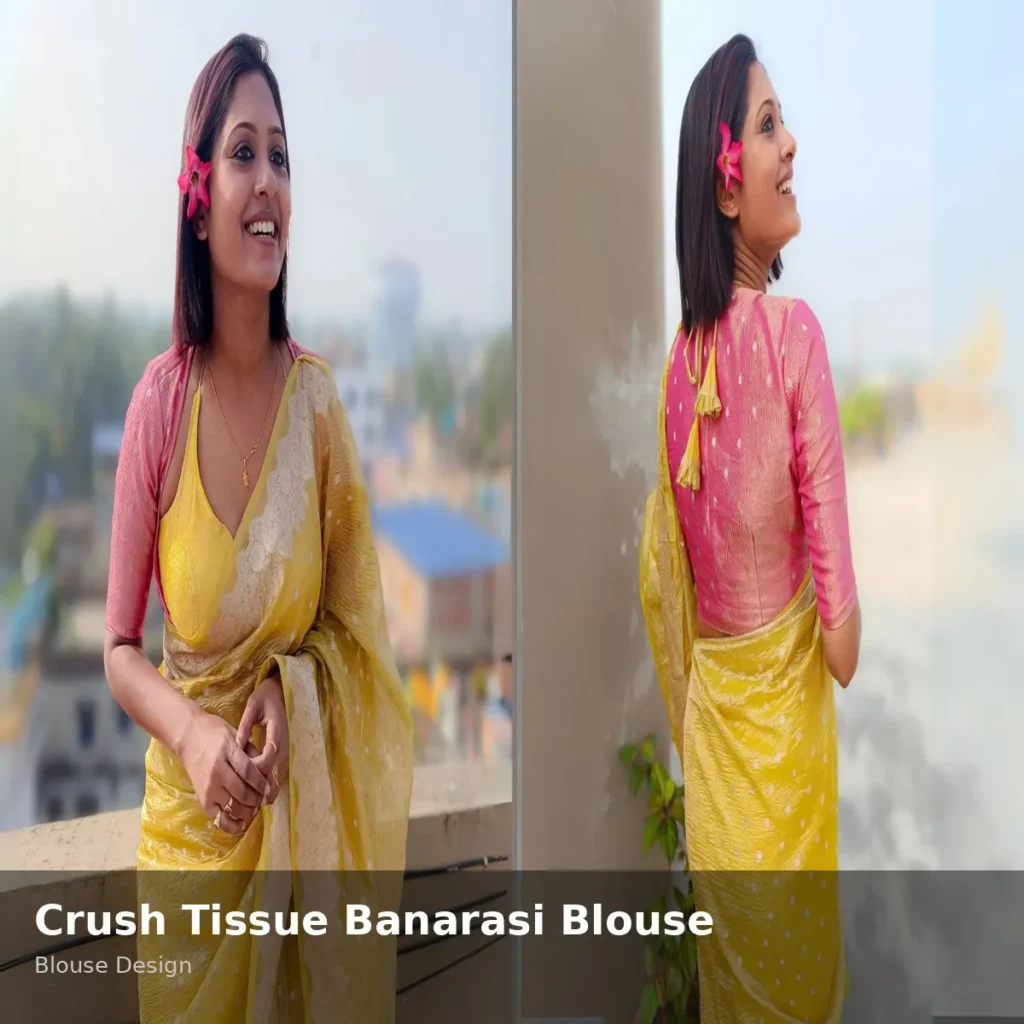 Crush Tissue Banarasi Blouse