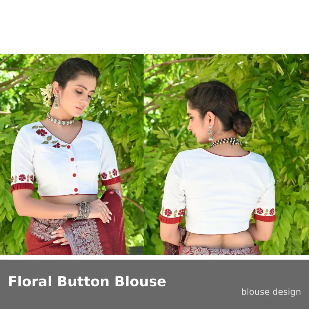 Floral Button Blouse