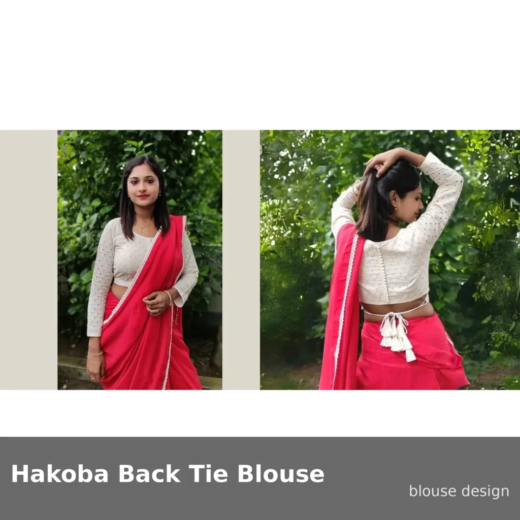 Hakoba Back Tie Blouse