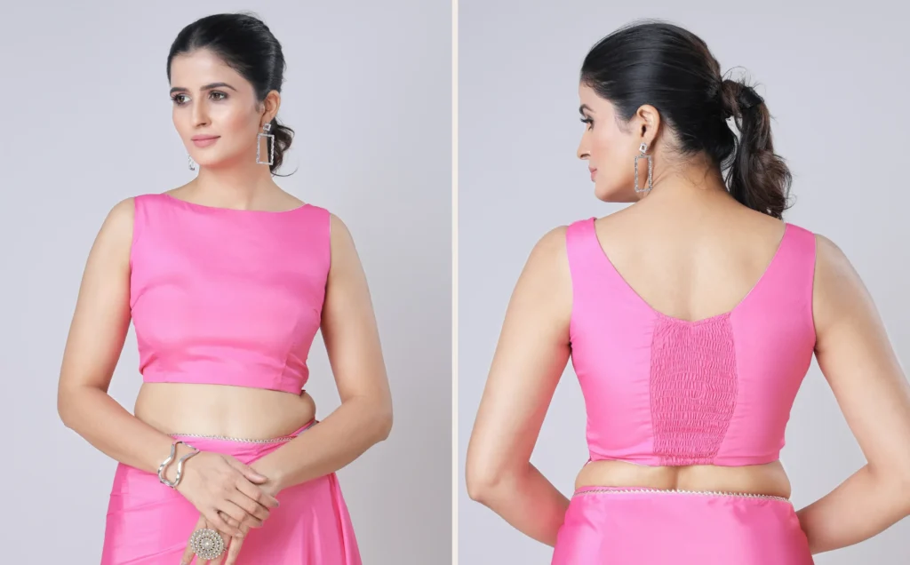 Pink Sleeveless Blouse
