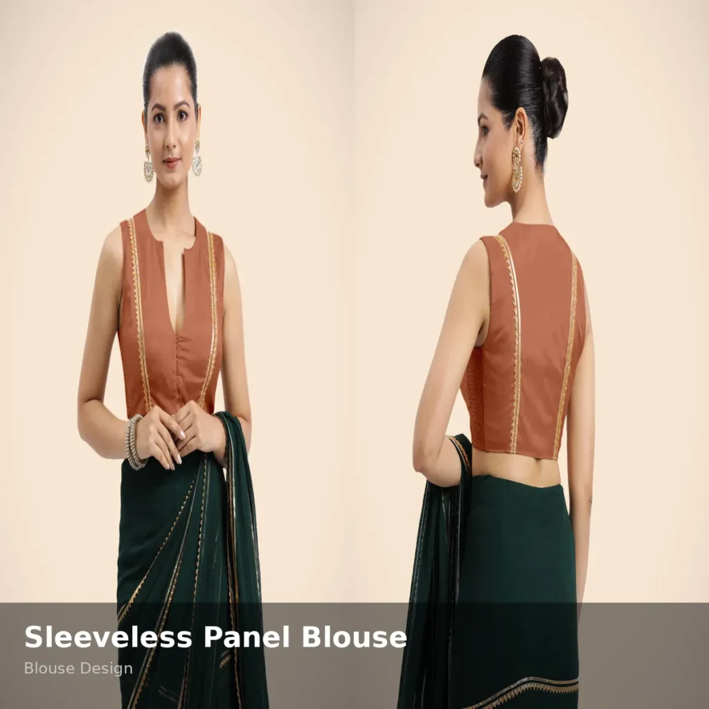 Sleeveless Panel Blouse