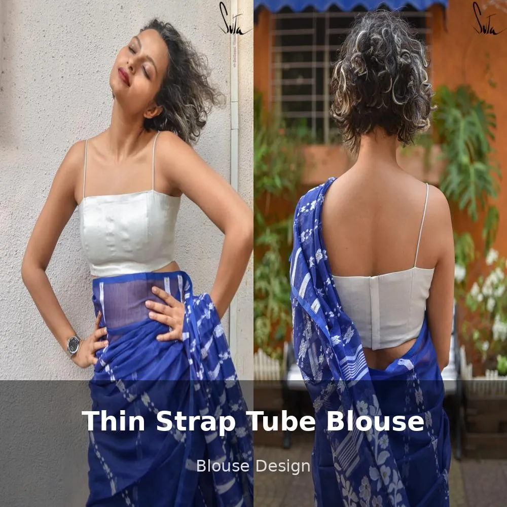 Thin Strap Tube Blouse