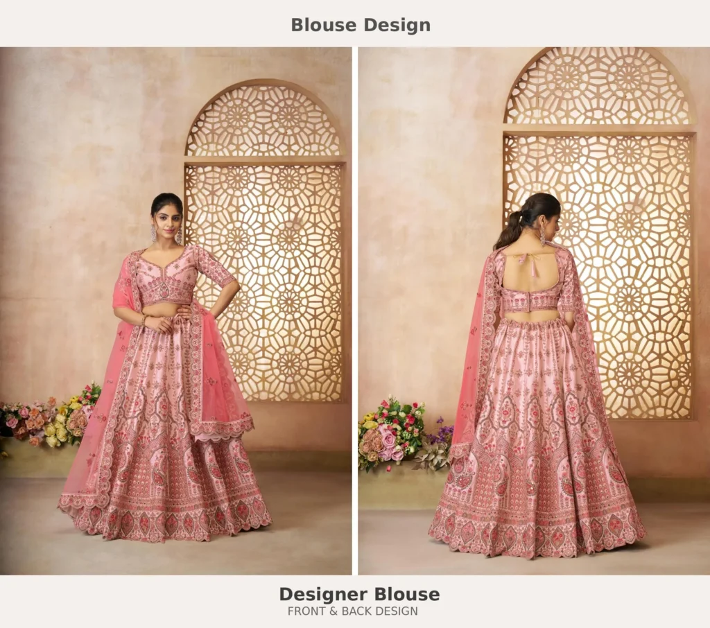 Green Lehenga Designer Blouse