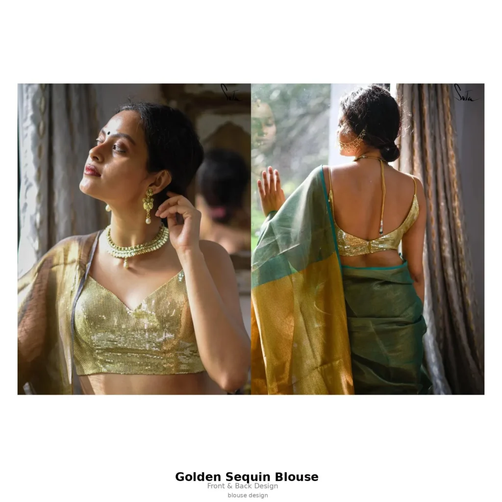Golden Sequin Blouse