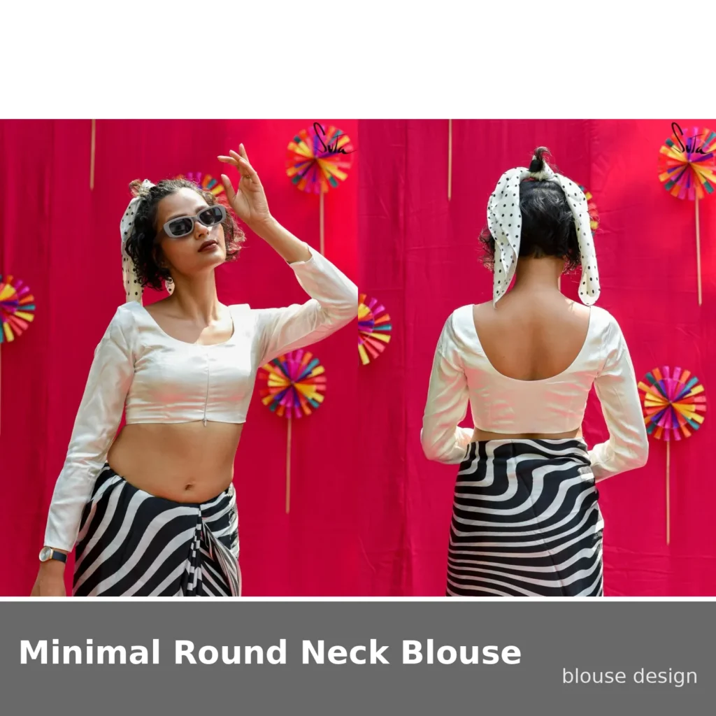 Minimal Round Neck Blouse