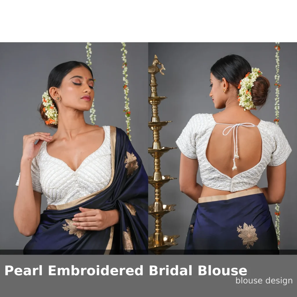 Pearl Embroidered Bridal Blouse
