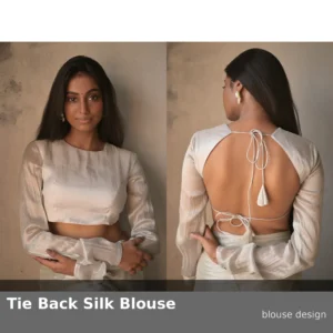 White Full Sleeve Blouse Designs